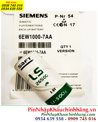Siemens 6EW1000-7AA; Pin nuôi nguồn PLC Siemens 6EW1000-7AA lithium 3.6v 8500mAh _France
